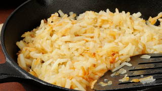 Buying frozen hash browns is not only acceptable, but encouraged